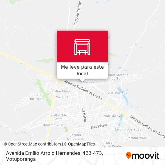 Avenida Emílio Arroio Hernandes, 423-473 mapa