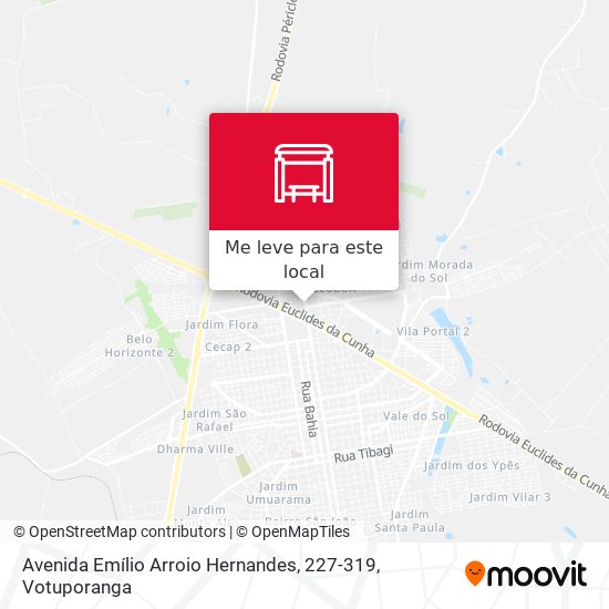 Avenida Emílio Arroio Hernandes, 227-319 mapa