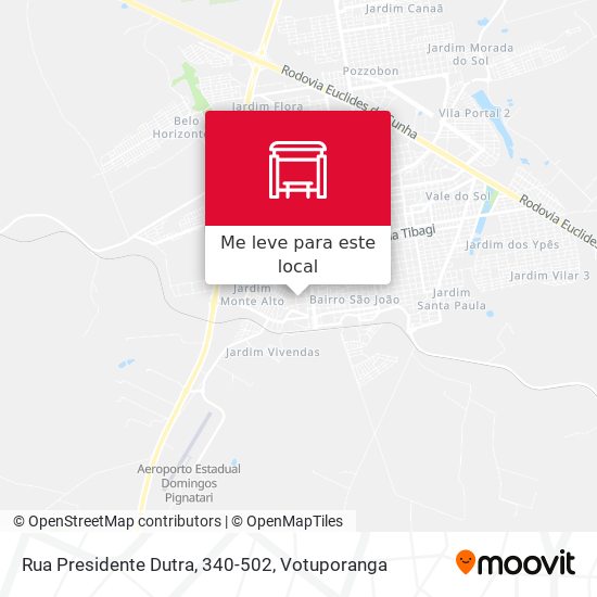 Rua Presidente Dutra, 340-502 mapa