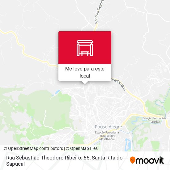Rua Sebastião Theodoro Ribeiro, 65 mapa