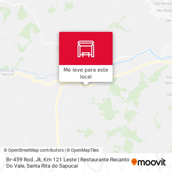 Br-459 Rod. Jk, Km 121 Leste | Restaurante Recanto Do Vale mapa