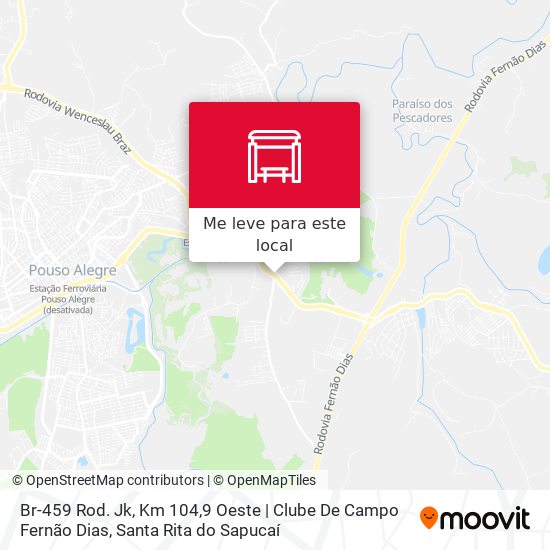 Br-459 Rod. Jk, Km 104,9 Oeste | Clube De Campo Fernão Dias mapa