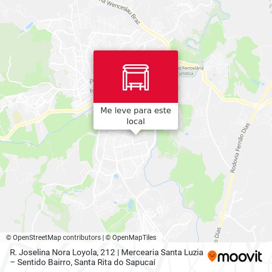 R. Joselina Nora Loyola, 212 | Mercearia Santa Luzia – Sentido Bairro mapa