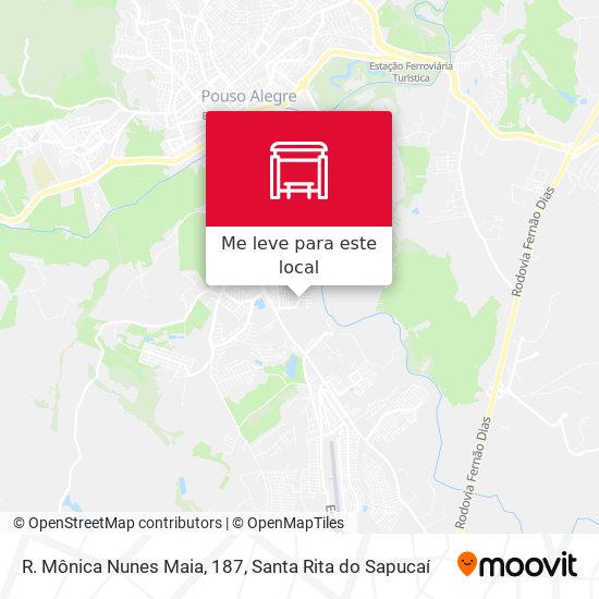 R. Mônica Nunes Maia, 187 mapa