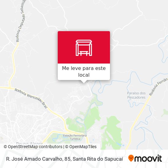 R. José Amado Carvalho, 85 mapa