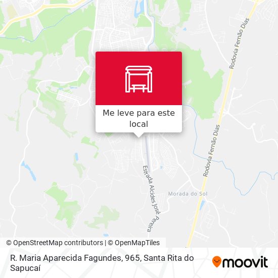 R. Maria Aparecida Fagundes, 965 mapa