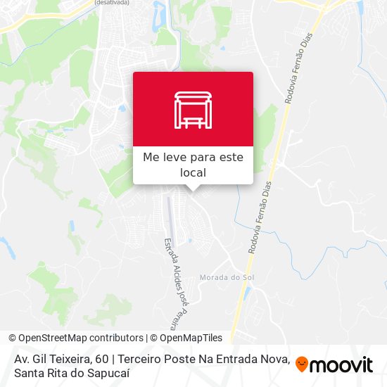 Av. Gil Teixeira, 60 | Terceiro Poste Na Entrada Nova mapa