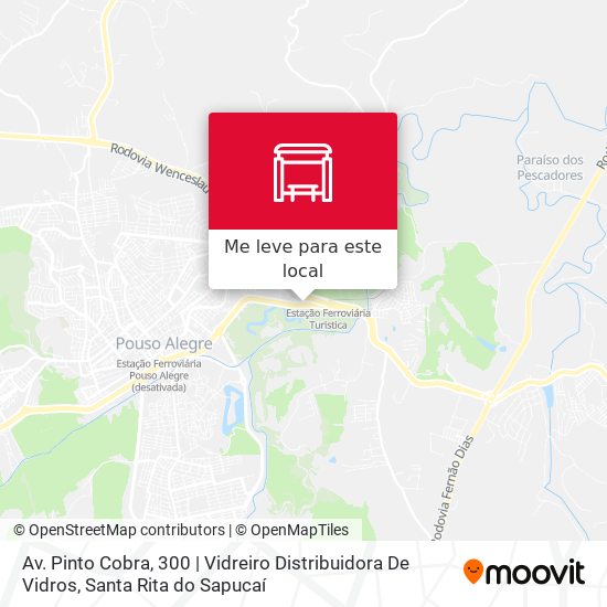 Av. Pinto Cobra, 300 | Vidreiro Distribuidora De Vidros mapa