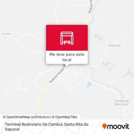 Terminal Rodoviário De Cambuí mapa