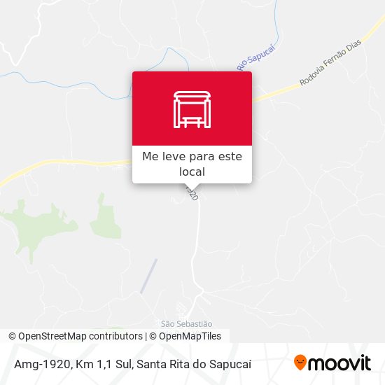 Amg-1920, Km 1,1 Sul mapa