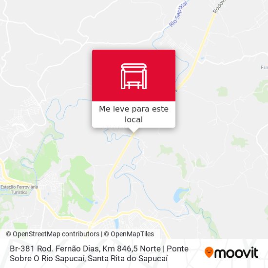 Br-381 Rod. Fernão Dias, Km 846,5 Norte | Ponte Sobre O Rio Sapucaí mapa