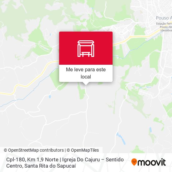 Cpl-180, Km 1,9 Norte | Igreja Do Cajuru – Sentido Centro mapa