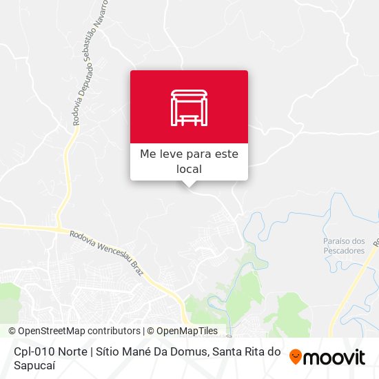 Cpl-010 Norte | Sítio Mané Da Domus mapa
