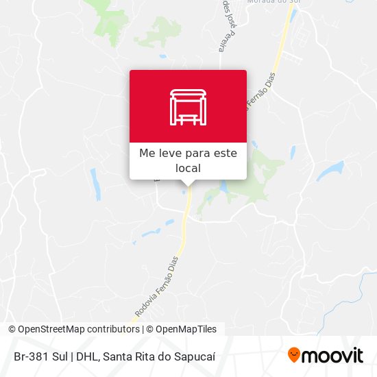 Br-381 Sul | DHL mapa