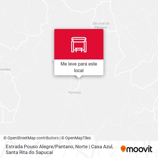 Estrada Pouso Alegre / Pantano, Norte | Casa Azul mapa