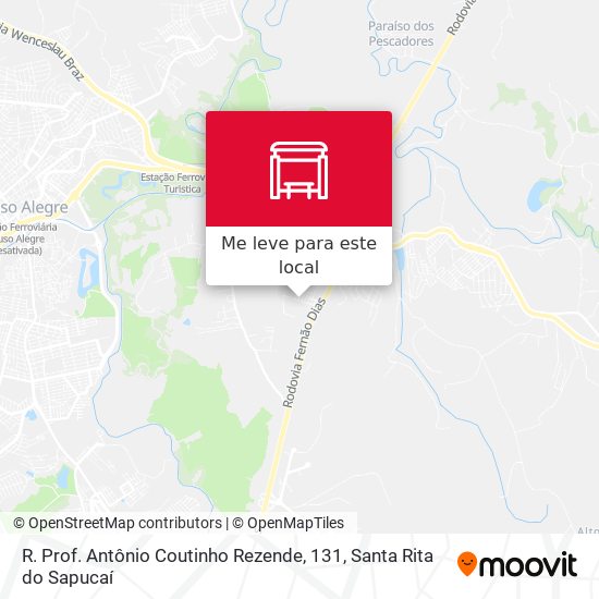 R. Prof. Antônio Coutinho Rezende, 131 mapa