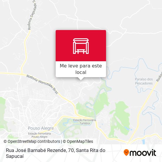 Rua José Barnabé Rezende, 70 mapa