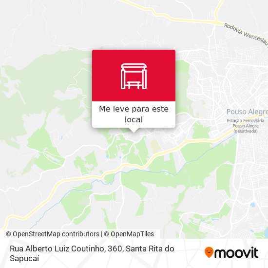 Rua Alberto Luiz Coutinho, 360 mapa