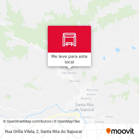 Rua Otília Vilela, 2 mapa
