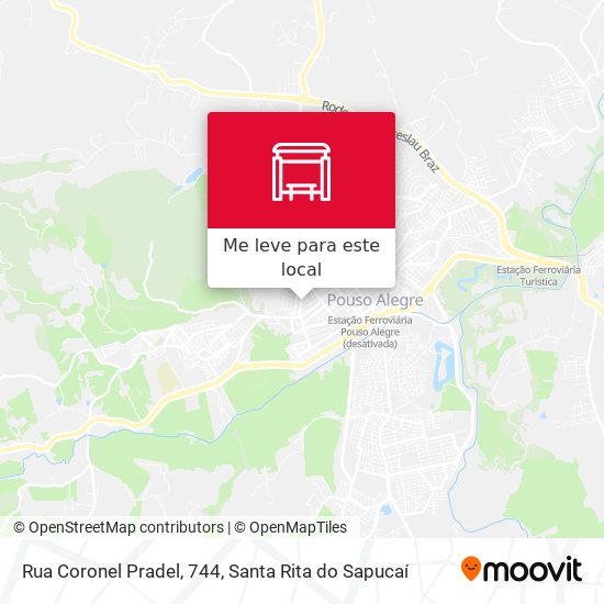 Rua Coronel Pradel, 744 mapa