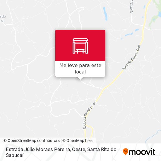 Estrada Júlio Moraes Pereira, Oeste mapa