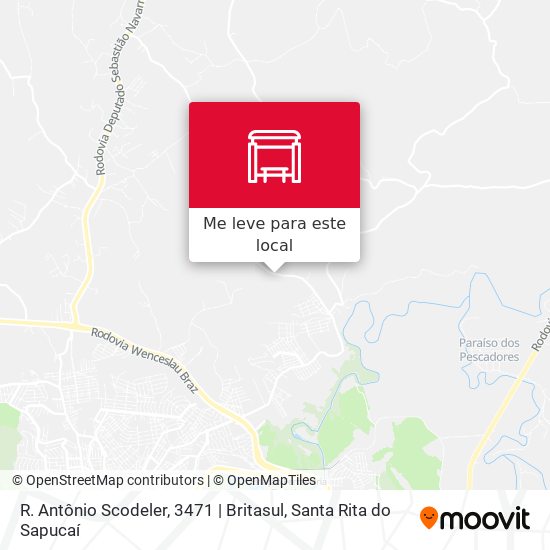 R. Antônio Scodeler, 3471 | Britasul mapa