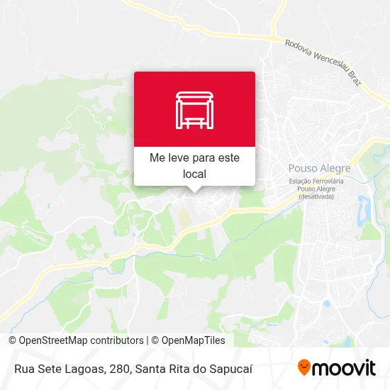 Rua Sete Lagoas, 280 mapa