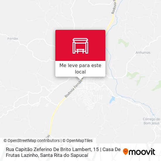 Rua Capitão Zeferino De Brito Lambert, 15 | Casa De Frutas Lazinho mapa