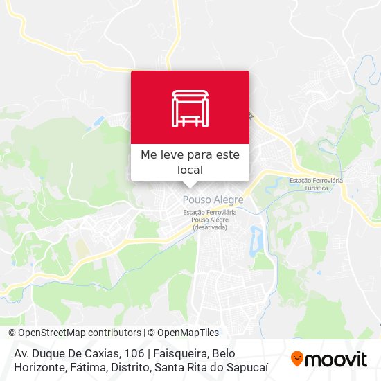 Av. Duque De Caxias, 106 | Faisqueira, Belo Horizonte, Fátima, Distrito mapa