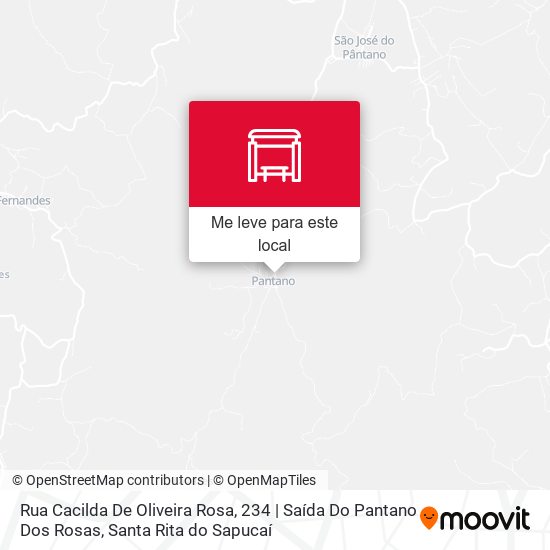 Rua Cacilda De Oliveira Rosa, 234 | Saída Do Pantano Dos Rosas mapa