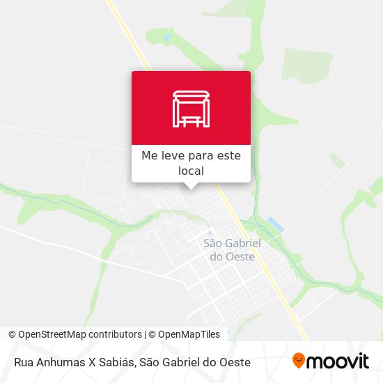 Rua Anhumas X Sabiás mapa