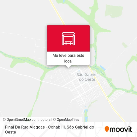 Final Da Rua Alagoas - Cohab III mapa