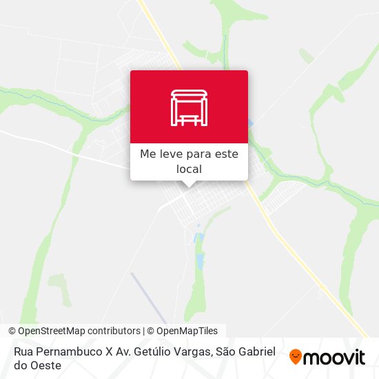 Rua Pernambuco X Av. Getúlio Vargas mapa