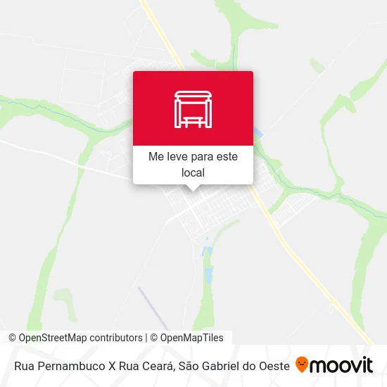 Rua Pernambuco X Rua Ceará mapa
