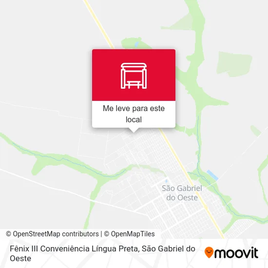 Fênix III Conveniência Língua Preta mapa