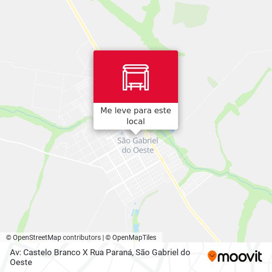 Av: Castelo Branco X Rua Paraná mapa