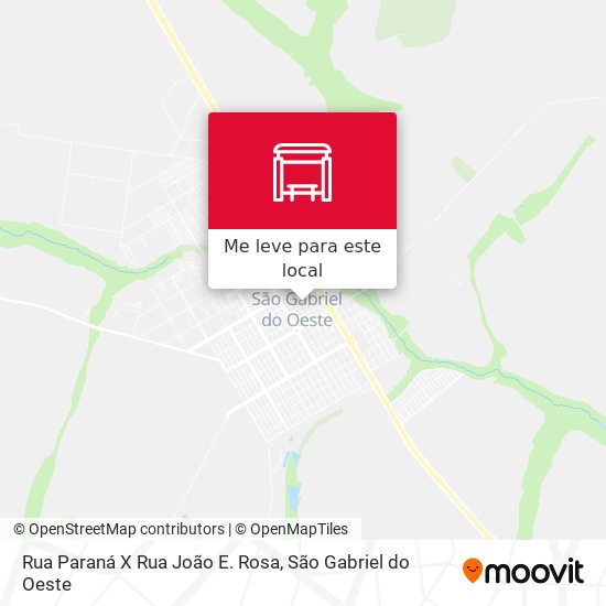 Rua Paraná X Rua João E. Rosa mapa