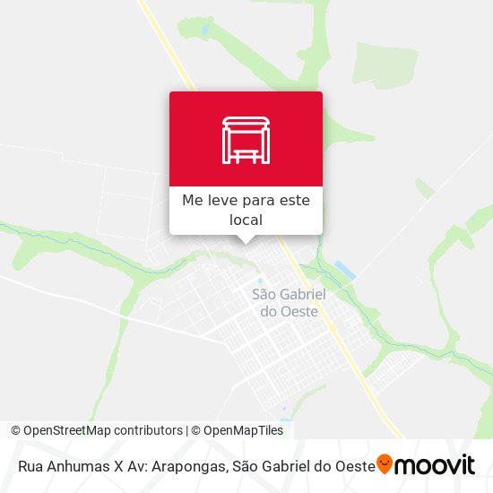 Rua Anhumas X Av: Arapongas mapa