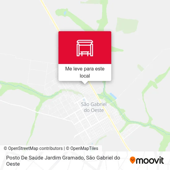 Posto De Saúde Jardim Gramado mapa