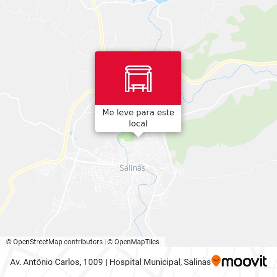 Av. Antônio Carlos, 1009 | Hospital Municipal mapa