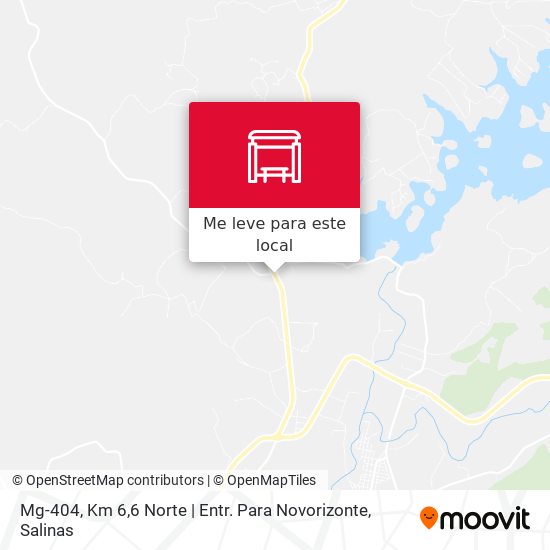 Mg-404, Km 6,6 Norte | Entr. Para Novorizonte mapa