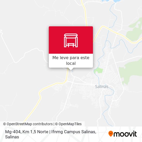 Mg-404, Km 1,5 Norte | Ifnmg Campus Salinas mapa