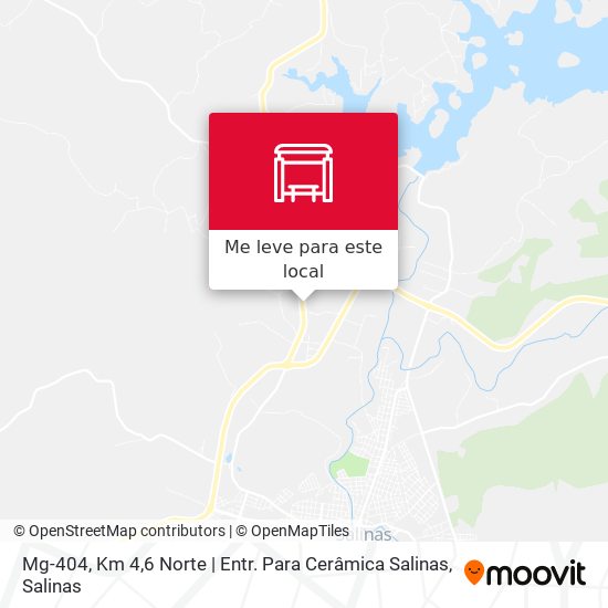 Mg-404, Km 4,6 Norte | Entr. Para Cerâmica Salinas mapa