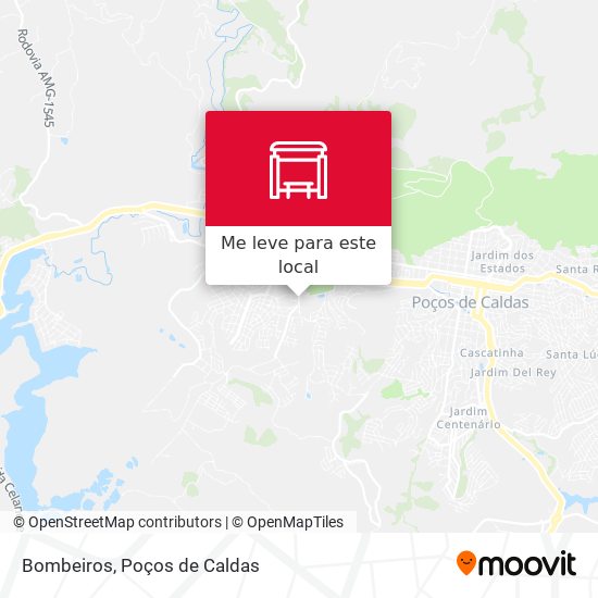 Bombeiros mapa