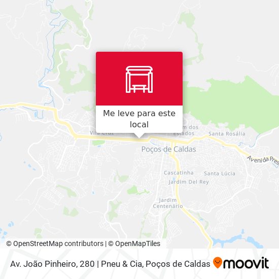 Av. João Pinheiro, 280 | Pneu & Cia mapa