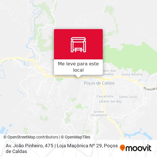 Av. João Pinheiro, 475 | Loja Maçônica Nº 29 mapa