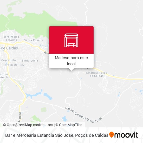 Bar e Mercearia Estancia São José mapa