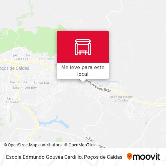 Escola Edmundo Gouvea Cardillo mapa