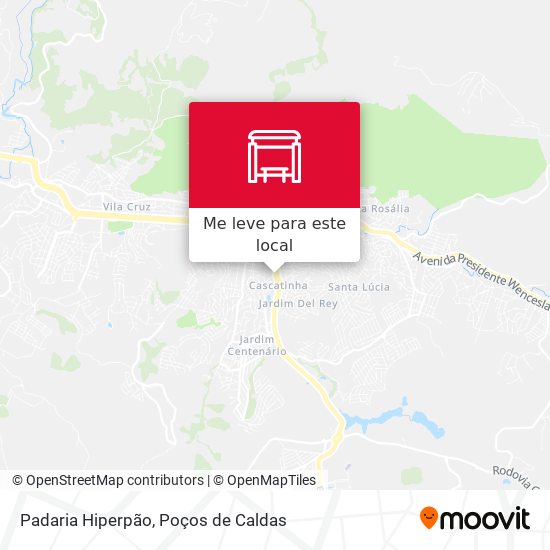 Padaria Hiperpão mapa