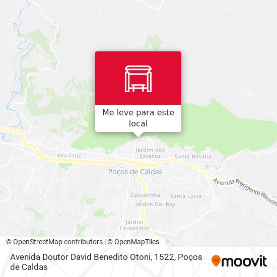 Avenida Doutor David Benedito Otoni, 1522 mapa
